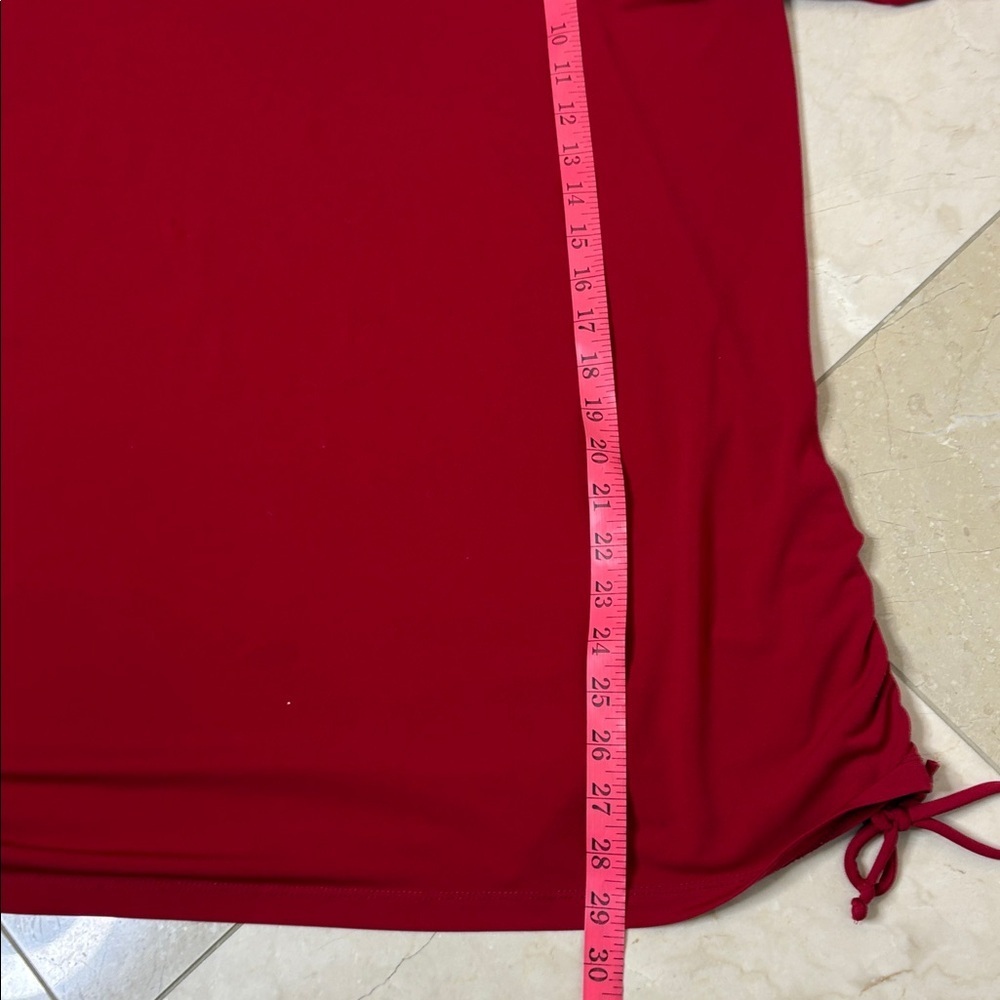 ⭐️ Soft Works Rich Red Long Sleeve Top- size XXL - Picture 8 of 10